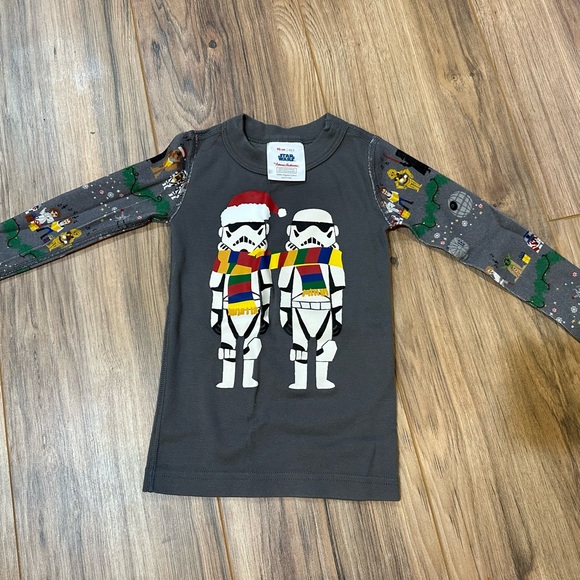 Hanna Andersson Star Wars Stormtrooper Christmas Pajamas Size 90/3 - Picture 2 of 6